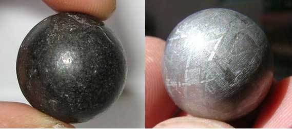Which is the real iron meteorite?' 
